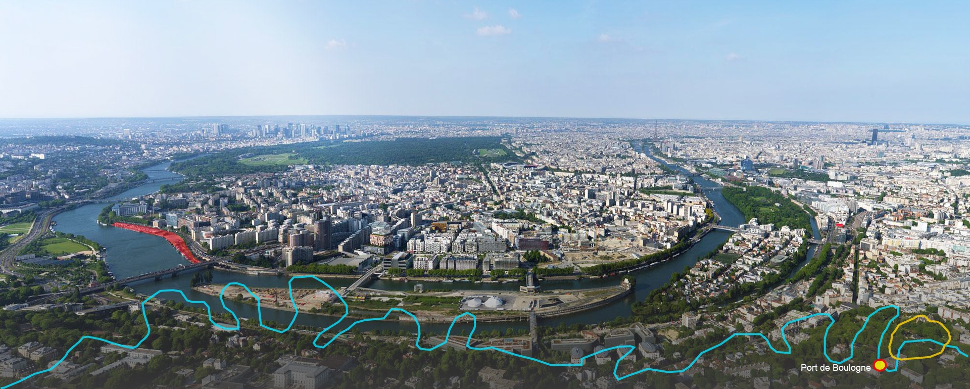 Réaménagement du port de Boulogne-Legrand à Boulogne-Billancourt