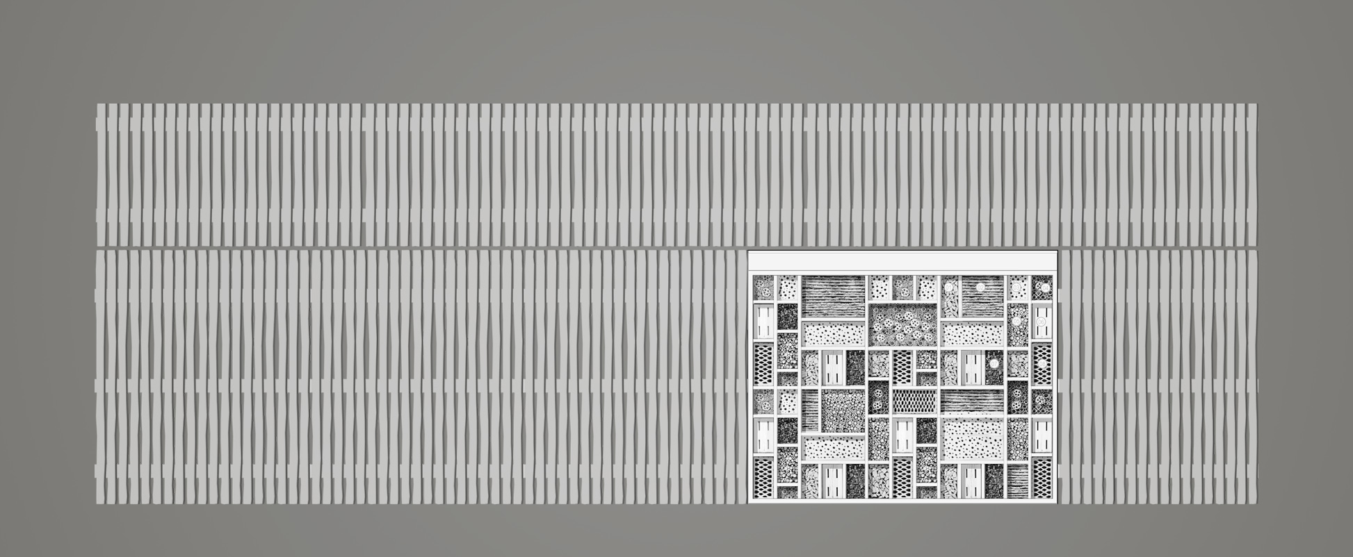 Palissade rustique en bois