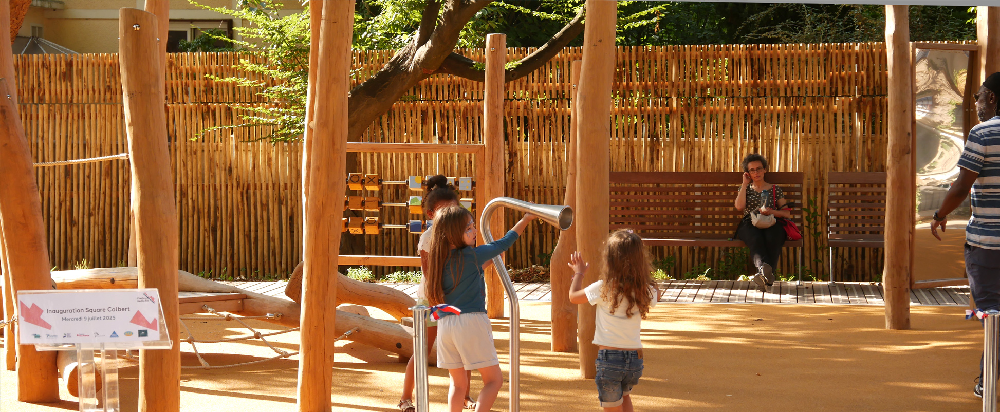 Palissade rustique en bois