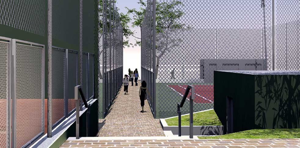 Aménagement des abords du tennis club de Sceaux et du complexe sportif de la rue de l'Yser