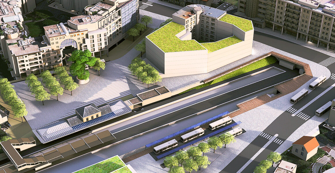 Aménagement des espaces publics du projet urbain des Quatre Chemins à Sceaux