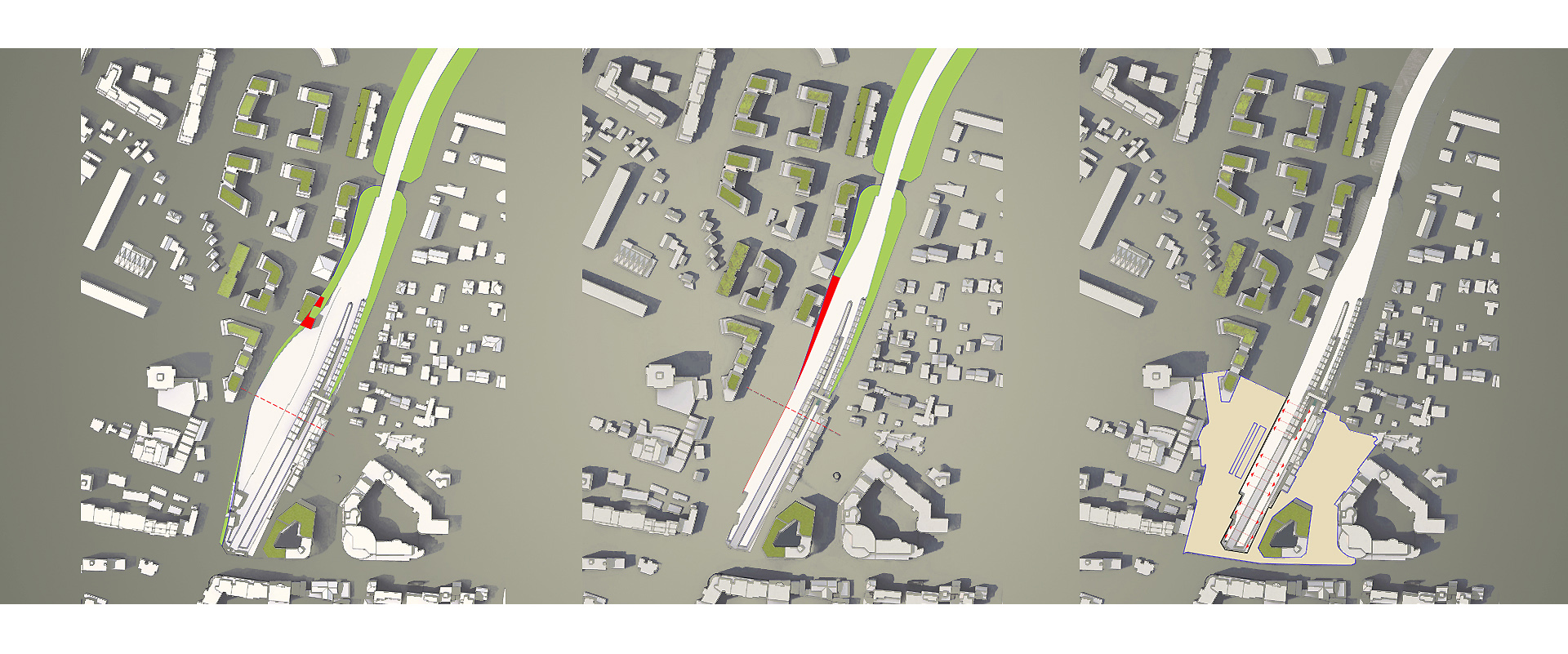 Aménagement des espaces publics du projet urbain des Quatre Chemins à Sceaux