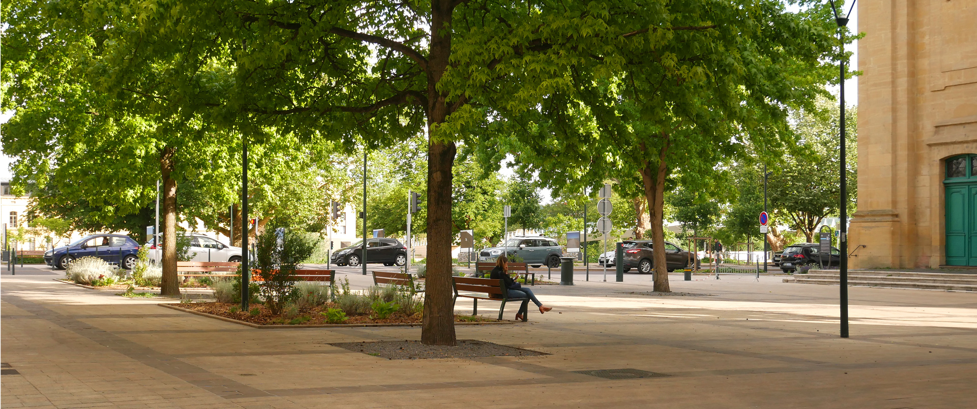 Aménagement des espaces publics en rives de la Moselle à Thionville / Construction d'une passerelle